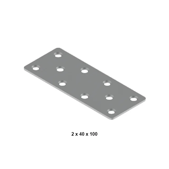 Metal Düz Gönye (2 x 40 x 100 )