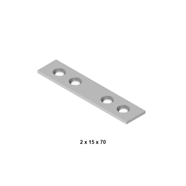 Metal Düz Gönye (2 x 15 x 70 )