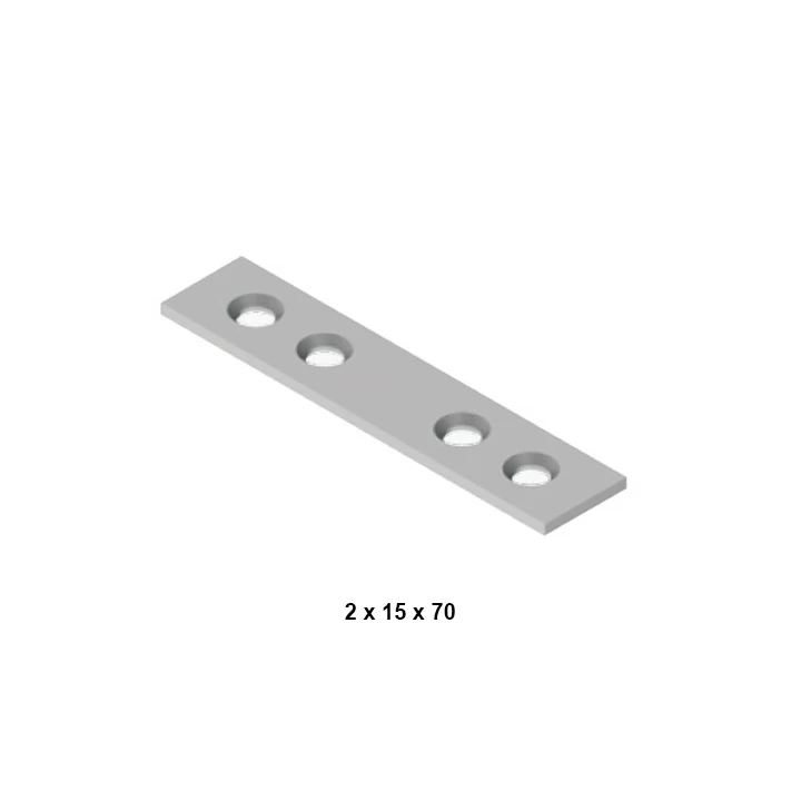 Metal Düz Gönye (2 x 15 x 70 )