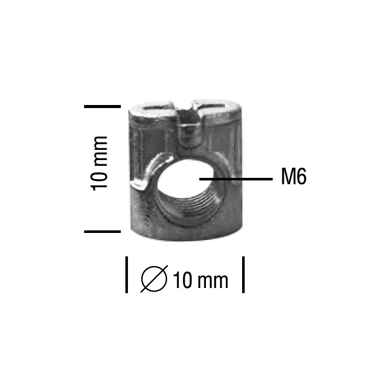 Barrel nut · M6, 10×10