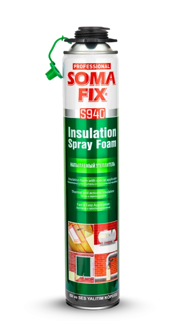 SOMAFİX TABANCALI ISI VE SES YALITIM KÖPÜĞÜ S940