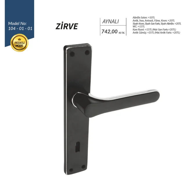 Zirve Kapı Kolu Aynalı