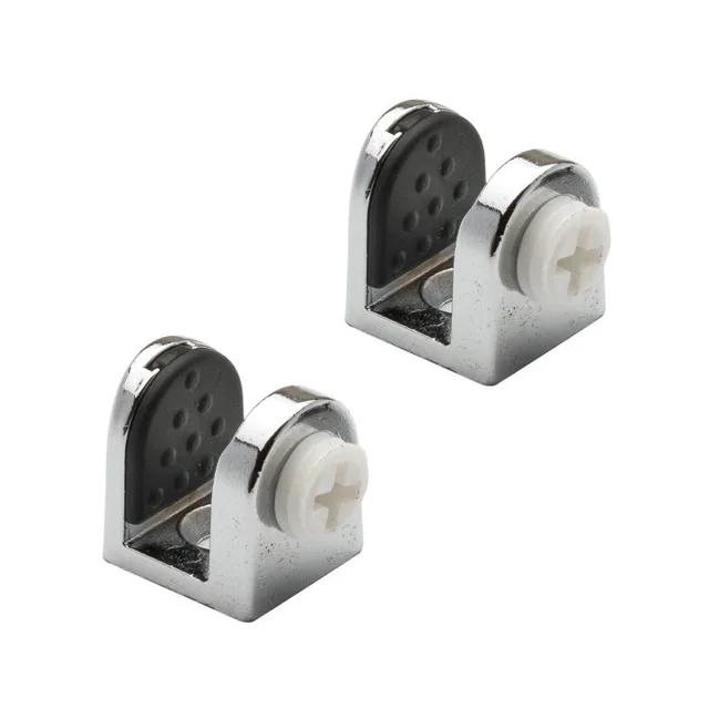 Tırnak Metal Cam Raf Tutucu(Plastik Vidalı Max. 8 mm)