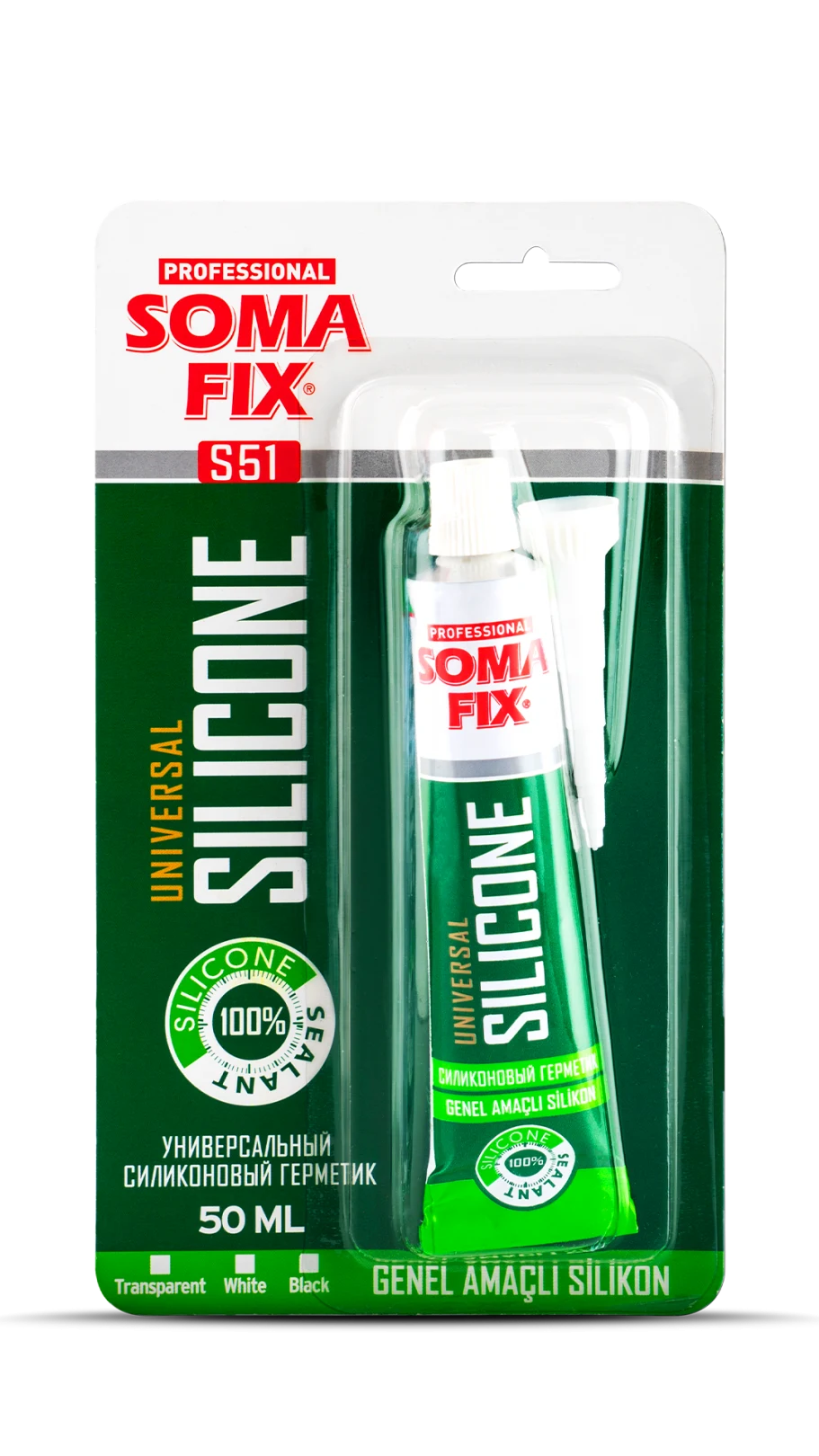 SOMAFİX GENEL AMAÇLI TÜP SİLİKON - S51