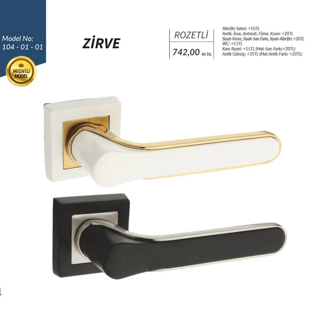 Zirve Kapı Kolu Rozetli