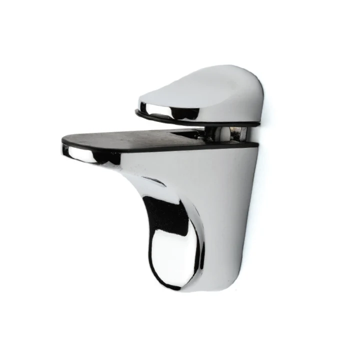 Glass shelf clamp — Ayder Pelikan · Adjustable, 30 mm