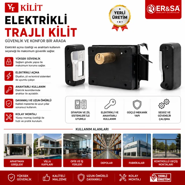 YT Kilit Elektrikli Trajlı Kilit