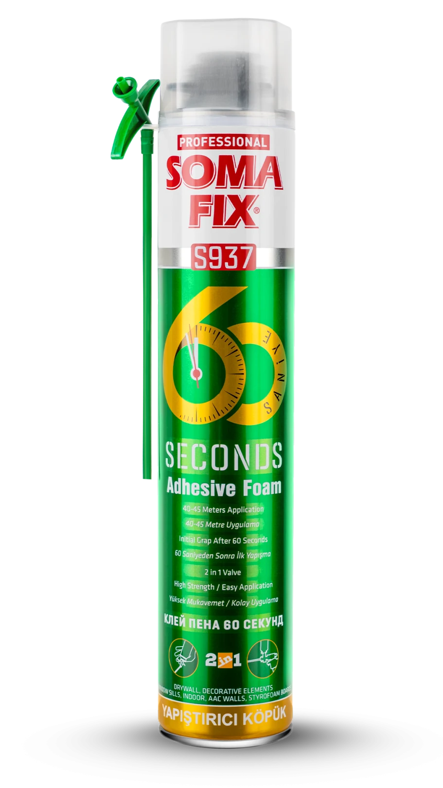 فوم چسب — SOMAFIX S937 · ۶۰ ثانیه