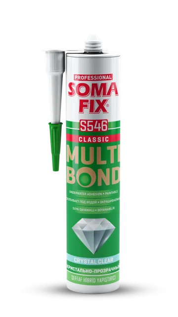 SOMAFİX MULTİBOND HİBRİD YAPIŞTIRICI ŞEFFAF -S546