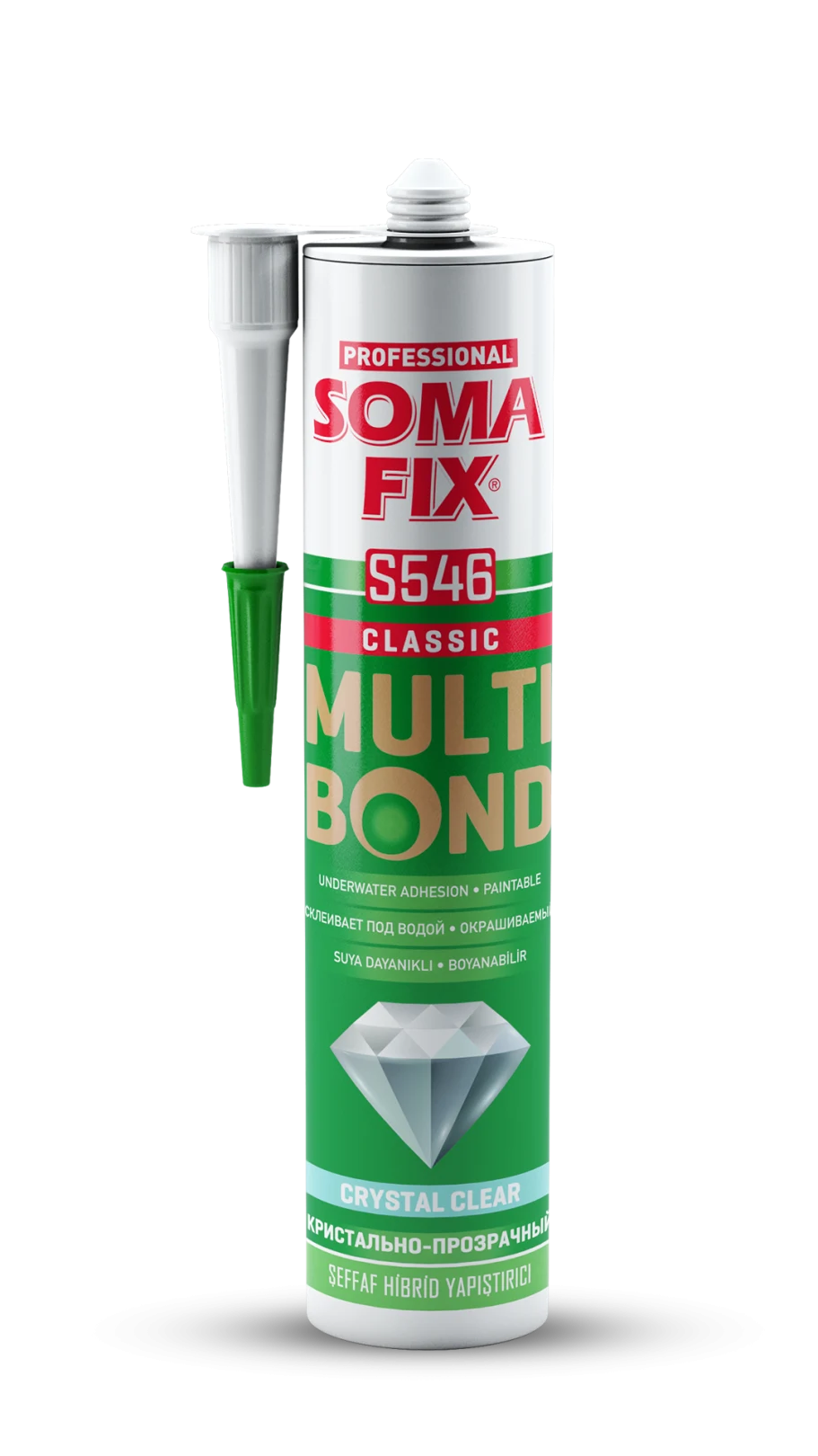 SOMAFİX MULTİBOND HİBRİD YAPIŞTIRICI ŞEFFAF -S546