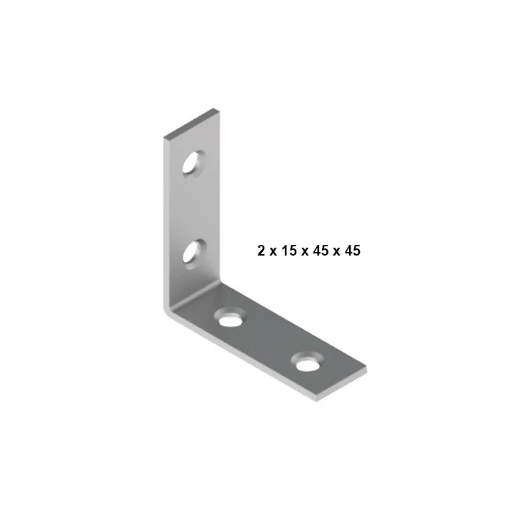 Angle bracket — L · Metal, 2 × 15 × 45 × 45