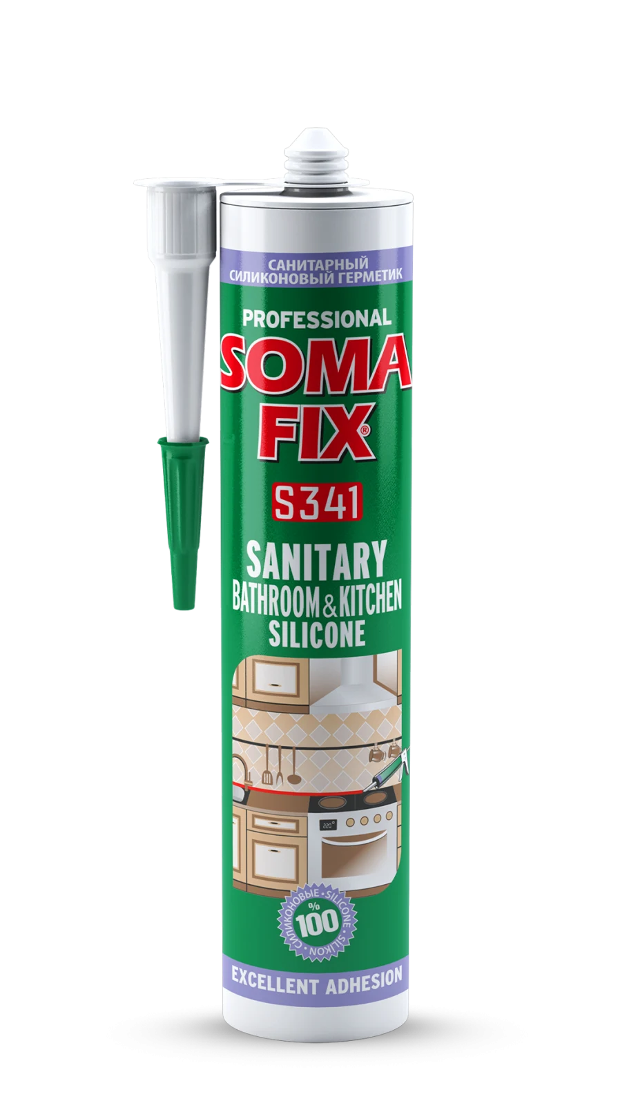 Силиконска заптивна маса — SOMAFIX S341 · Бања и кујна