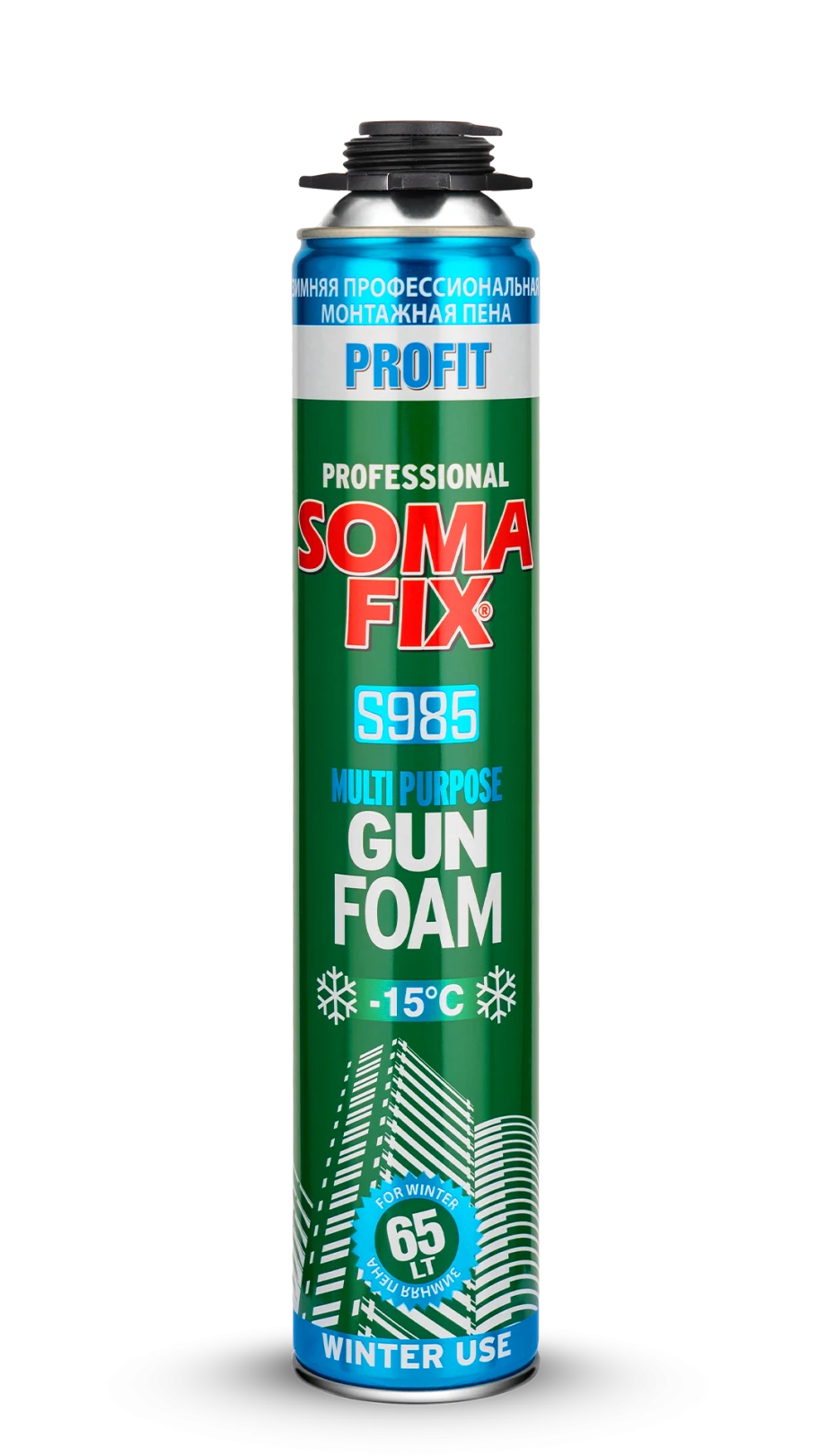 Полиуретанска пена — SOMAFIX Profit S985 · За пиштол, Зимска примена
