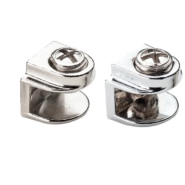 Metal Cam Raf Tutucu Düz(Metal Vidalı Max. 8 mm)