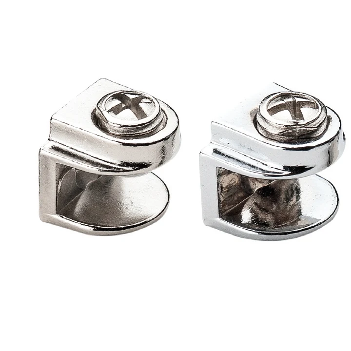 Metal Cam Raf Tutucu Düz(Metal Vidalı Max. 8 mm)