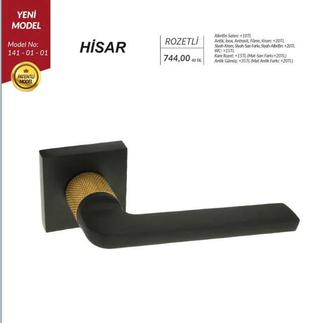 Hisar Kapı Kolu Rozetli