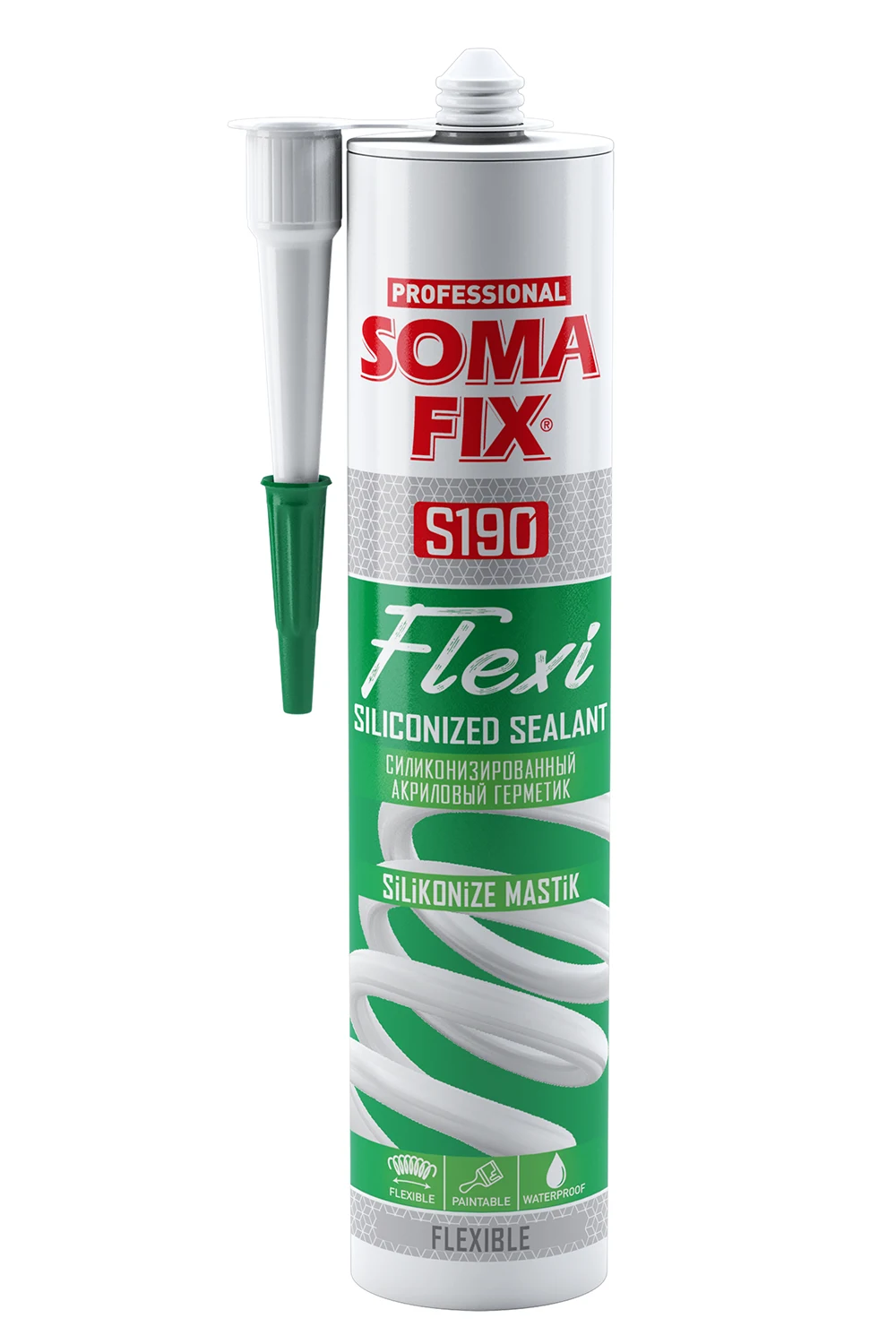 SOMAFİX FLEXİ SİLİKONİZE MASTİK S190