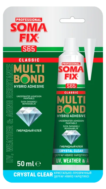 MULTİBOND KRİSTAL ŞEFFAF HİBRİT YAPIŞTIRICI TÜP-S65