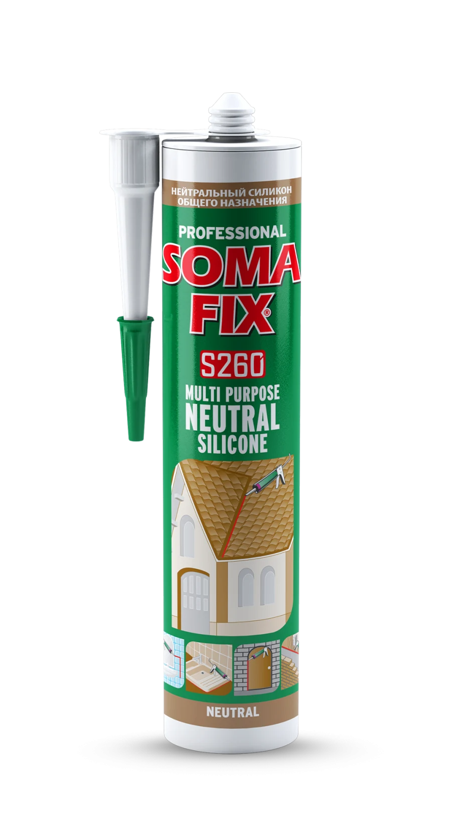 SOMAFİX GENEL AMAÇLI NÖTR SİLİKON S260