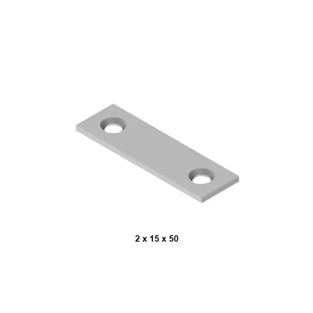 Metal Düz Gönye (2 x 15 x 50 )