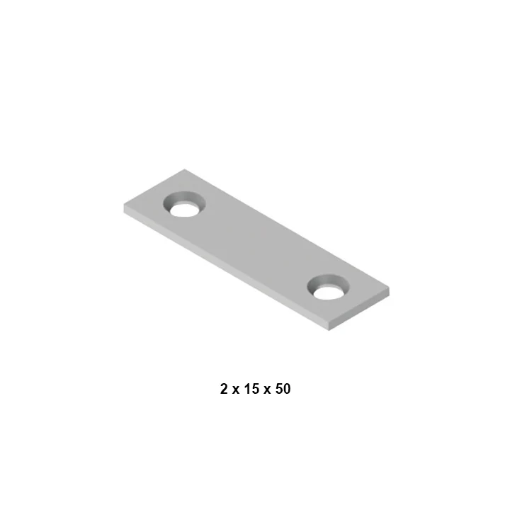 Metal Düz Gönye (2 x 15 x 50 )