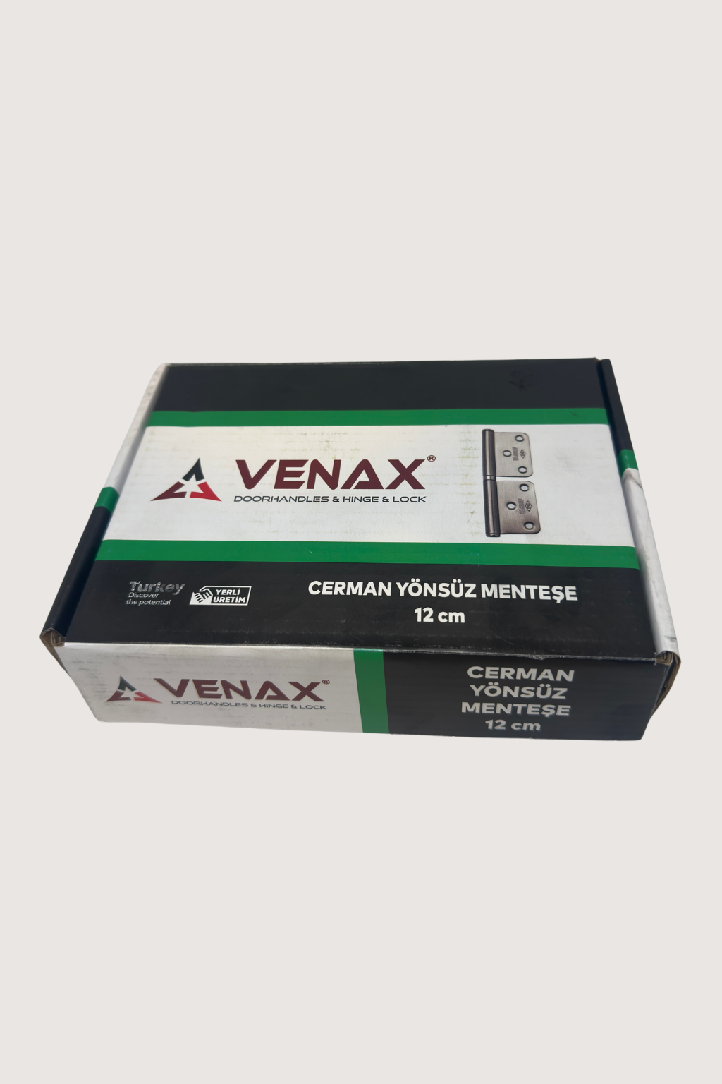 VENAX ÇELİK CERMAN YÖNSÜZ MENTEŞE 12cm SİYAH 1.8mm