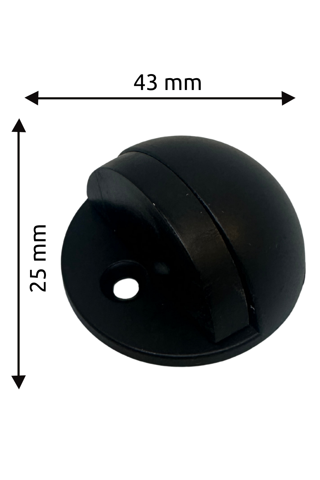 Yarım Ay Kapı Tamponu Pimli Siyah